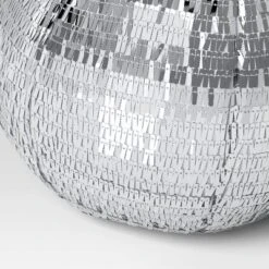 11"x13" Christmas 3D Disco Ball Shape Pillow With Silver Sequins - Wondershop™ -Wondershop Shop GUEST 003ab8dc 8323 42a4 933a 5eec7cca03b3