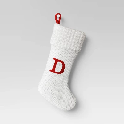 Knit Monogram Christmas Stocking White - Wondershop™ 6 Knit Monogram Christmas Stocking White - Wondershop™ - Image 6