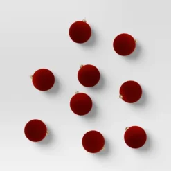 9ct 80mm Christmas Flocked Ball Ornament Set - Wondershop™ 15 9ct 80mm Christmas Flocked Ball Ornament Set - Wondershop™ -Wondershop Shop GUEST 03a38f0b 9747 4195 9b6a b8bb87f382a7