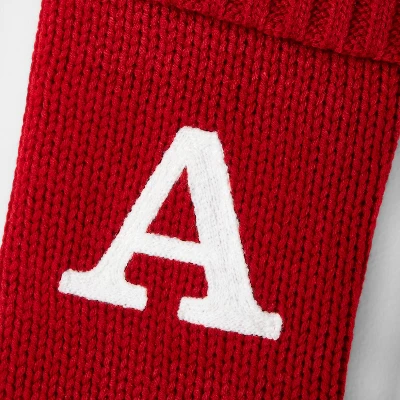 Knit Monogram Christmas Stocking Red - Wondershop™ 2 Knit Monogram Christmas Stocking Red - Wondershop™ - Image 2