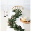 6' Mixed Greenery With Pinecones & White Berries Artificial Christmas Garland Green - Wondershop™