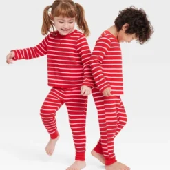 Toddler Striped Matching Family Thermal Pajama Set - Wondershop™ Red -Wondershop Shop GUEST 0cabbeb5 9fd3 430d a3d4 893358beb74b