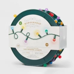 150ct LED Faceted Sphere Christmas String Lights Spool With Green Wire - Wondershop™ 8 150ct LED Faceted Sphere Christmas String Lights Spool With Green Wire - Wondershop™ -Wondershop Shop GUEST 127e0a7f 5268 4fcd 9aeb 45676b319673