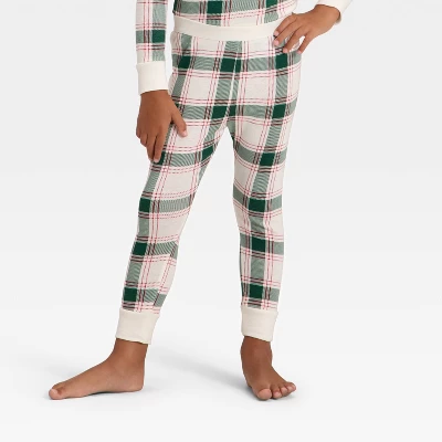 Toddler Plaid Ribbed Long Sleeve Shirt And Pants Holiday Matching Family Pajama Set - Wondershop™ Cream 3 Toddler Plaid Ribbed Long Sleeve Shirt And Pants Holiday Matching Family Pajama Set - Wondershop™ Cream - Image 3