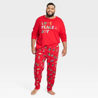 Men's Holiday City Matching Family Pajama Set - Wondershop™ With Frances Marina Smith Red 4 Men's Holiday City Matching Family Pajama Set - Wondershop™ With Frances Marina Smith Red - Image 4
