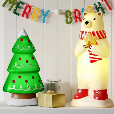 Christmas Lit Blow Mold Polar Bear Decor - Wondershop™ 1 Christmas Lit Blow Mold Polar Bear Decor - Wondershop™