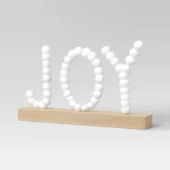 7.75" Battery Operated LED Lit 'JOY' Pom Pom Tabletop Decorative Sign - Wondershop™ -Wondershop Shop GUEST 1922a766 e64c 439c 9c2e dc4e273d180e