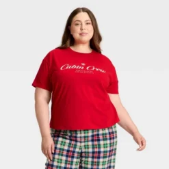 Women's "Cabin Crew" Short Sleeve Holiday Matching Family Pajama Shirt - Wondershop™ Red 9 Women's "Cabin Crew" Short Sleeve Holiday Matching Family Pajama Shirt - Wondershop™ Red -Wondershop Shop GUEST 1ba46f95 96f0 45df 9eb4 4d4f4d036da5