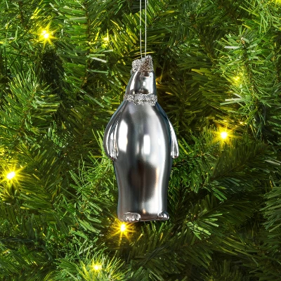 Christmas Penguin Ornament Silver - Wondershop™ 1 Christmas Penguin Ornament Silver - Wondershop™