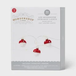 30ct LED Dewdrop With Red Mushrooms Christmas Indoor Novelty String Lights Warm White With Silver Wire - Wondershop™: Fairy Lights 5 30ct LED Dewdrop With Red Mushrooms Christmas Indoor Novelty String Lights Warm White With Silver Wire - Wondershop™: Fairy Lights -Wondershop Shop GUEST 29b7d827 6c97 4c3f a5ff f33b1b3adbdc