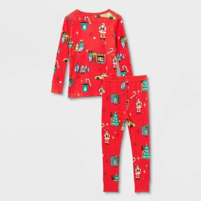 Toddler Holiday City Matching Family Pajama Set - Wondershop™ With Frances Marina Smith Red 2 Toddler Holiday City Matching Family Pajama Set - Wondershop™ With Frances Marina Smith Red - Image 2