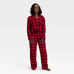 Women's Plaid Flannel Long Sleeve Shirt And Pants Holiday Matching Family Pajama Set - Wondershop™ Red/Black 8 Women's Plaid Flannel Long Sleeve Shirt And Pants Holiday Matching Family Pajama Set - Wondershop™ Red/Black -Wondershop Shop GUEST 2a4a105e 1d01 428d 95d8 1ac14f3375fd