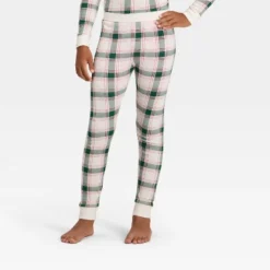 Kids' Plaid Ribbed Long Sleeve Shirt And Pants Holiday Matching Family Pajama Set - Wondershop™ Cream -Wondershop Shop GUEST 2e106868 ab02 4145 a7ec fcbf94754562