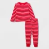 Toddler Striped Matching Family Thermal Pajama Set - Wondershop™ Red