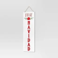 Reversible 'Felices Fiestas' To 'Feliz Navidad' Wood Christmas Wall Décor Dark Red/White - Wondershop™ -Wondershop Shop GUEST 33791dec 1c6c 4ffc a2c9 8bb46795097a