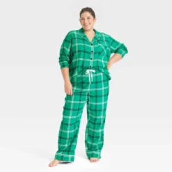 Women's Plaid Flannel Matching Family Pajama Set - Wondershop™ Green -Wondershop Shop GUEST 33d2de61 b21c 4ae5 91bc b88b4c44338d