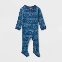 Baby Hanukkah Ribbed Holiday Matching Family Footed Pajama - Wondershop™ Blue -Wondershop Shop GUEST 3751a941 9c03 4133 b460 8d13c978aecd