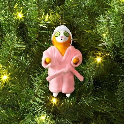 Christmas Felted Wool Cat Ornament Robe - Wondershop™ 1 Christmas Felted Wool Cat Ornament Robe - Wondershop™