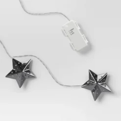 10ct LED Battery Operated Silver Star Christmas Novelty String Lights Warm White - Wondershop™ -Wondershop Shop GUEST 4c85705d 63ea 4cbe b731 a5faa36f4160