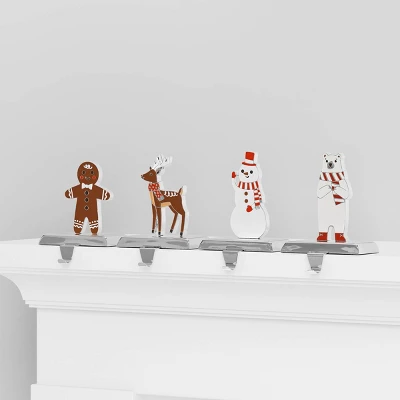 4ct Christmas Metal Character Stocking Holder - Wondershop™ 2 4ct Christmas Metal Character Stocking Holder - Wondershop™ - Image 2