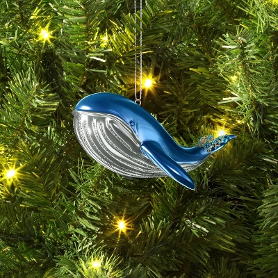 Christmas Blue Whale Ornament - Wondershop™ 1 Christmas Blue Whale Ornament - Wondershop™