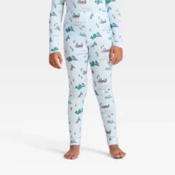 Kids' "Tis The Ski-son!" Cozy Knit Long Sleeve Shirt And Pants Holiday Matching Family Pajama Set - Wondershop™ Blue -Wondershop Shop GUEST 51882cab 8a84 4e2c a4a0 a8ca218397fc