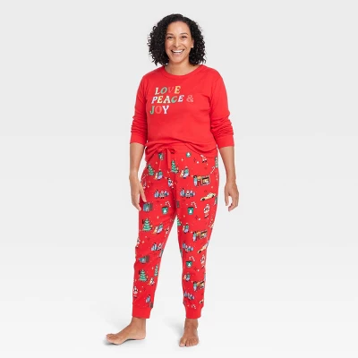 Women's Holiday City Matching Family Pajama Set - Wondershop™ With Frances Marina Smith Red 3 Women's Holiday City Matching Family Pajama Set - Wondershop™ With Frances Marina Smith Red - Image 3