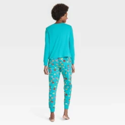 Women's Feliz Navidad Matching Family Pajama Set - Wondershop™ With Dia Pacheco Blue