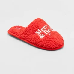 Women's Holiday Merry & Bright Scuff Slippers - Wondershop™ Red 7 Women's Holiday Merry & Bright Scuff Slippers - Wondershop™ Red -Wondershop Shop GUEST 5eca21c8 6cf0 40f2 983b 33c646fbafec