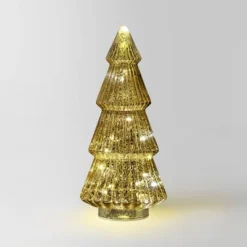 14.75" Battery Operated Lit Glass Christmas Tree Sculpture - Wondershop™ -Wondershop Shop GUEST 60d09b4c e939 4bb4 a671 99300057def2