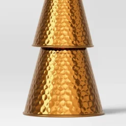 14.25" Hammered Metal Cone Christmas Tree Sculpture - Wondershop™ Gold -Wondershop Shop GUEST 61e7ba61 efa8 4cf9 b4c5 d06bcef68faf