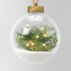 Battery Operated LED Globe With Faux Greenery Christmas Novelty Sculpture Light Warm White - Wondershop™ 7 Battery Operated LED Globe With Faux Greenery Christmas Novelty Sculpture Light Warm White - Wondershop™ -Wondershop Shop GUEST 62c6e4d6 d0b3 413b a83e ea8f919a5aad