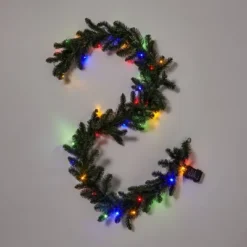 9' Battery Operated Pre-Lit Artificial Pine Christmas Garland Green With Dual Color LED Lights - Wondershop™ -Wondershop Shop GUEST 62defcd7 8eec 424f 9afc d8cb4dcfcda9