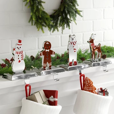 4ct Christmas Metal Character Stocking Holder - Wondershop™ 1 4ct Christmas Metal Character Stocking Holder - Wondershop™