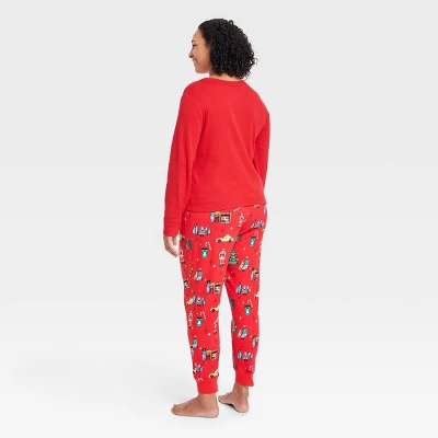 Women's Holiday City Matching Family Pajama Set - Wondershop™ With Frances Marina Smith Red 1 Women's Holiday City Matching Family Pajama Set - Wondershop™ With Frances Marina Smith Red