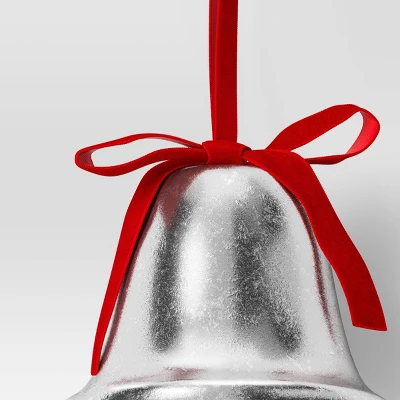 Christmas Metal Bell Ornament Silver - Wondershop™ 2 Christmas Metal Bell Ornament Silver - Wondershop™ - Image 2