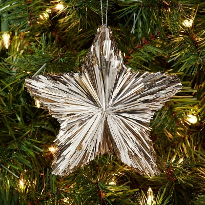 Tinsel Star Christmas Tree Ornament - Wondershop™ 1 Tinsel Star Christmas Tree Ornament - Wondershop™