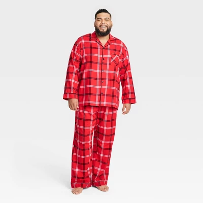 Men's Plaid Flannel Matching Family Pajama Set - Wondershop™ Red 4 Men's Plaid Flannel Matching Family Pajama Set - Wondershop™ Red - Image 4