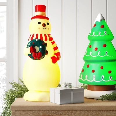 Christmas Lit Blow Mold Snowman Decor - Wondershop™ 1 Christmas Lit Blow Mold Snowman Decor - Wondershop™