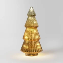 14.75" Battery Operated Lit Glass Christmas Tree Sculpture - Wondershop™ -Wondershop Shop GUEST 6e70a7a9 aa02 45af b997 dbb90a43d4ad