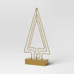 16.25" Battery Operated Lit Wire Christmas Tree Sculpture - Wondershop™ Gold -Wondershop Shop GUEST 6fc2f920 3371 410b 8ce1 108c75befbf3