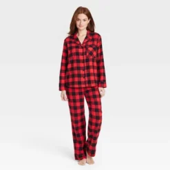 Women's Buffalo Check Flannel Matching Family Pajama Set - Wondershop™ Red -Wondershop Shop GUEST 707b367f 97c7 4317 977a df024256a5b7