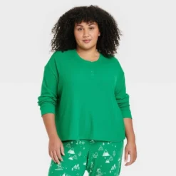 Women's Matching Family Thermal Pajama Top - Wondershop™ Green -Wondershop Shop GUEST 740d2542 afe6 4eb2 bad4 e16572b2af35