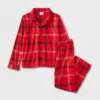 Kids' Plaid Matching Family Pajama Set - Wondershop™ Red