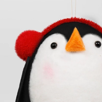 Christmas Felted Wool Penguin Ornament With Earmuffs - Wondershop™ 2 Christmas Felted Wool Penguin Ornament With Earmuffs - Wondershop™ - Image 2