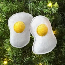 Christmas Fabric Eggs Ornament - Wondershop™