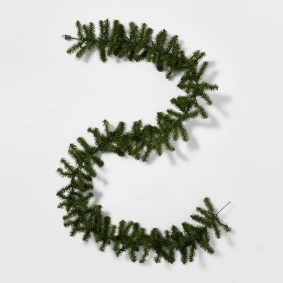 9' Pre-Lit Artificial Pine Christmas Garland Green With Multicolor Lights - Wondershop™ 2 9' Pre-Lit Artificial Pine Christmas Garland Green With Multicolor Lights - Wondershop™ - Image 2