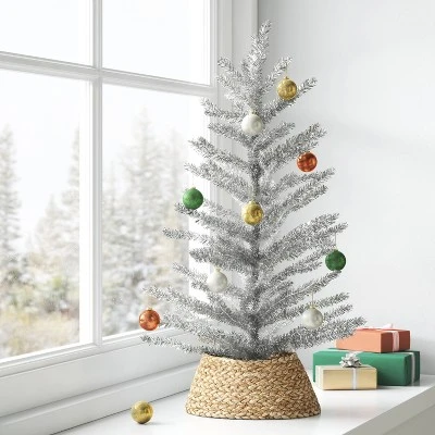 24" Unlit Tinsel Mini Artificial Christmas Tree - Wondershop™ 1 24" Unlit Tinsel Mini Artificial Christmas Tree - Wondershop™