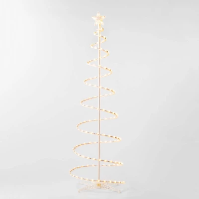 6' Incandescent Spiral Tree Christmas Novelty Sculpture Light White - Wondershop™ 1 6' Incandescent Spiral Tree Christmas Novelty Sculpture Light White - Wondershop™