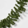 9' Pre-Lit Artificial Pine Bough Christmas Garland Green With Clear Lights - Wondershop™